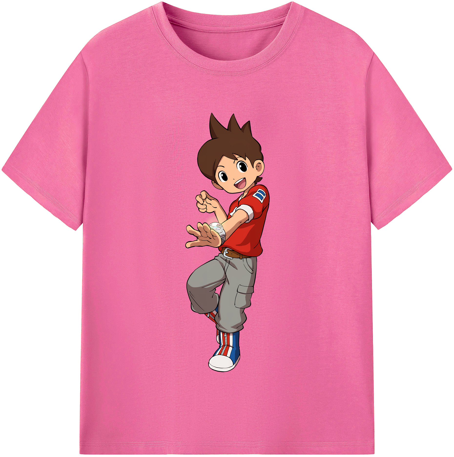 （画像用） 妖怪ウォッチ Yo-kai Watch レディースカジュアルプリントTシャツ（綿100％）